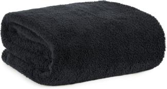 Dicke Wohndecke Kuscheldecke Sofadecke Tagesdecke Couchdecke Weiche Decke LORI schwarz 170x210 schwarz