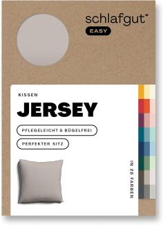 Schlafgut Kissenbezug EASY Jersey, (1 Stück), Kissenhülle mit Reißverschluss, weich und saugfähig, Kissenbezug