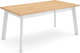 Skraut Home | Esszimmertisch | Küchentisch, Esstisch | 170 | Für 8 Gäste | Hölzerne Beine | Moderner Stil | Eiche