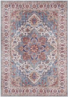 Vintage Teppich Anthea Cyanblau - 80x200x0,5cm