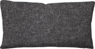 biberna Melange-Flanell Kissenbezug 0840500 MELANGE UNI, titanium, 1x 40x80 cm