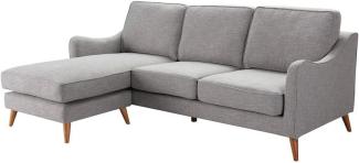 Dekoria Ecksofa Venuste linen grey