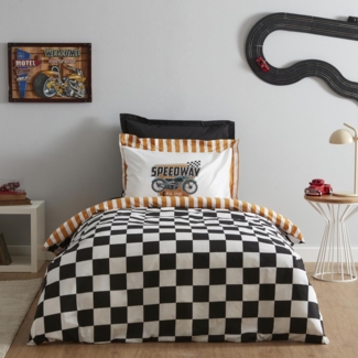 Karaca Home Bettwäsche Karaca Home Young Speed Way Einzelbettbezug Set, 100% Baumwolle