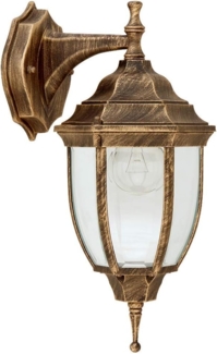 Rabalux Nizza Außenwandleuchte 1x E27 gold antik hängend