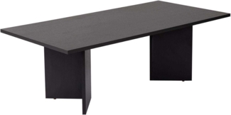 Hanah Home Stylish Black Coffee Table, 100% Melamine Coated Particle Board, 18 mm Thick | Modern Design for Living Room & Lounge | Durable & Elegant