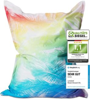 LUMALAND Sitzsack Classic XXL (380 L) - In- & outdoor - Special Edition Tropical Regenbogen