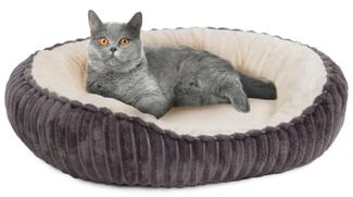 Canadian Cat Company Katzenliege Katzenbett Cameron, Katzenkörbchen oval flauschig, Katzenkorb rutschfest