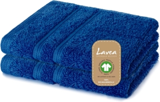 Lavea Seiftuch Bali, 30x30cm aus 100% Bio-Baumwolle, einzigartig weiche Seiftücher mit Aufhänger (Set, 2-St), hochwertige und nachhaltige Premium Waschlappen - schonende Reinigung