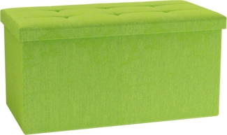 VCM Sitzbank Boxas 921046 Grün H. 38 x B. 76 x T. 38 cm