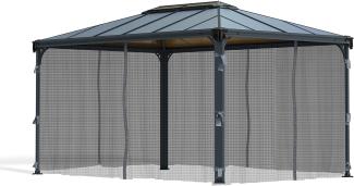 Palram - Canopia Polyester Moskitonetz für Pavillon Martinique 4300 | Grau |