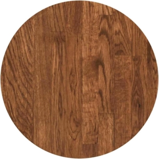 vidaXL Tischplatte Dunkelbraun Ø 30 x 2,5 cm Massivholz Eiche 42016006