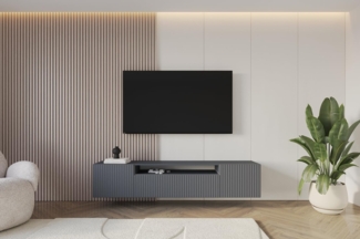ALTDECOR Lowboard NOA-2-W (TV-Schrank, TV Möbel, TV Cabinet, Fernsehtisch bodenstehend 200cm), Fernseher schrank, TV Kommode, TV Tisch, TV Sideboard, TV Boar