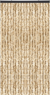 Flauschvorhang 140x220 Meliert beige - weiß