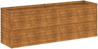 vidaXL Garten-Hochbeet 196 x 50 x 69 cm Cortenstahl 151985