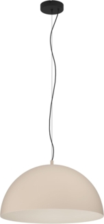 Eglo 900696 Hängeleuchte GAETANO 1 sandfarben, creme E27 1X40W H:150cm Ø53. 5cm dimmbar