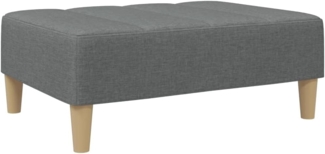 vidaXL Fußhocker Dunkelgrau 77x55x31 cm Stoff 4007390