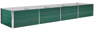 vidaXL Garten-Hochbeet Verzinkter Stahl 320x80x45 cm Grün 44847