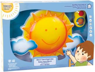 Bieco 04052659 - Nachtlicht Sonne mit Musik, ca. 33 x 22 x 5 cm