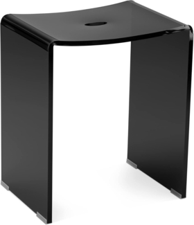 Navaris Fußhocker Duschhocker aus Acryl 43,5x37x28cm - Badhocker Badezimmer Stuhl (1 St)