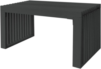 HOME DELUXE Sitzbank aus Holz LORA Schwarz - 78 cm