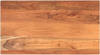 vidaXL Tischplatte 100x60x3,8 cm Rechteckig Massivholz Akazie 370993
