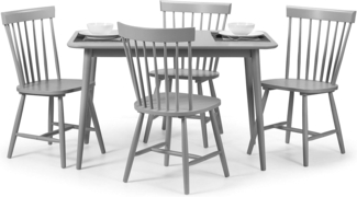 Julian Bowen 4er-Set Torino-Stühle, Grau