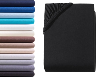 Hometex Premium Textiles Spannbettlaken Boxspringbett Spannbettlaken für hohe Matratzen, Jersey, Gummizug: rundum, Premium Qualität 160 g/m² feinster Baumwolle