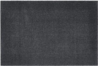 andiamo Fußmatte Samson – waschbare Fussmatte innen – rutschfeste und saugfähige Schmutzfangmatte aus Baumwolle – pflegeleichte Türmatte 60x100 cm cm, Anthrazit