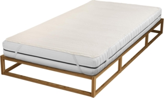 Sleep & Protect Molton-Matratzenauflage 0808301, natur, 1x 100x220 cm