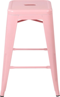 Set mit 2 Barhockern CABRILLO Metall Rosa