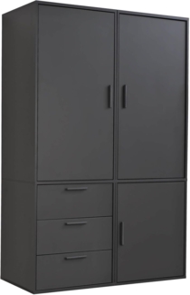 mokebo Kleiderschrank Der Grenzenlose (3-Türig & 3 Schubladen)