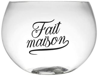 HOME DECO FACTORY, KA0102, 66L Cocktail Salad Bowl with ladle, ideal for aperitifs and Parties, transparent Design, Easy to clean, Perfect for Drinks and Salads - 66L, Transparent