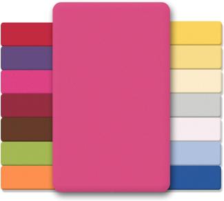 CelinaTex Jersey Spannbettlaken Lucina für Kids Dreierpack 60x120-70x140cm pink 100% Baumwolle gekämmt superweich Oeko-TEX