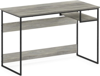 Furinno Moretti Modern Lifestyle-Studienschreibtisch, 114cm breit, Französisches Eichengrau