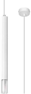SOLLUX SL. 0957 Pendelleuchte WEZYR 1 weiß L: 80, B: 80, H: 1200, G9/40W, dimmbar