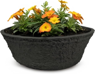 matches21 HOME & HOBBY Blumentopf Pflanzschale für außen, biologisch abbaubar, rund 19 cm (1 St), Pflanzkübel kompostierbar als Friedwald Blumentopf Blumen-Schale