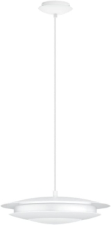 Eglo 98041 LED Pendelleuchte MONEVA-C weiß Ø40,5cm H:150cm dimmbar mit Connect Funktion