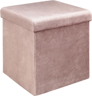 HOME DECO FACTORY Sitzsack Faltbar, 38 x 38 x 38 cm, Rosa