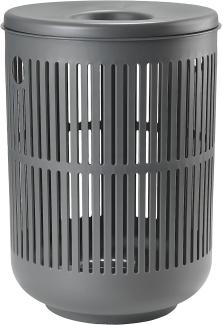 Zone Denmark Wäschekorb Ume, Wäschebox, Wäschetruhe, Wäschesammler, Kunststoff, Grey, 60 L, 26526