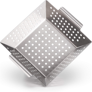 Blumtal Grillschale Grillkorb aus 100% Edelstahl, Edelstahl, (Grillzubehör, 1-St), perfekt für Grillgemüse, Grillschale geeignet für alle Grillarten