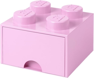 Lego 'Storage Brick 4' Aufbewahrungsbox rosa mit 1 Schublade