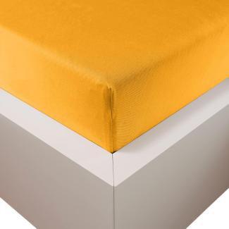 Traumschloss Premium Plus Edel-Jersey Spannbettlaken gold 140-160x200-220