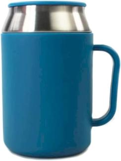 TUPPERWARE To Go Isobecher 400 ml blau Hot & Go Thermo Behälter Becher