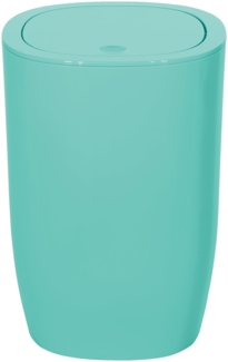 Spirella Design Kosmetikeimer "Pure" Treteimer Schwingdeckeleimer Abfallbehälter mit Schwingdeckel 5 Liter (ØxH): 17 x 25 cm Pastell Grün