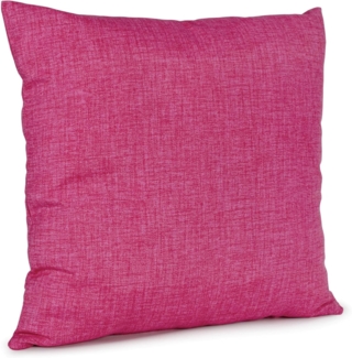ANRO Dekokissen MrJack Kissenbezug Leinenoptik Deko Kissen Uni, Sofakissen 40x40cm ohne Füllung Fuchsia