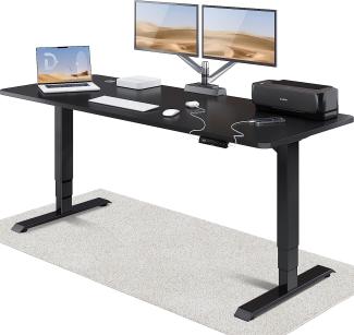 Höhenverstellbarer Schreibtisch (200 x 80 cm) - Schreibtisch Höhenverstellbar Elektrisch mit Flüsterleisem Dual-Motor & Touchscreen - Hohe Tragfähigkeit - Stehtisch von Desktronic