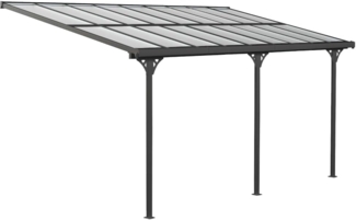 Westmann Aluminium Terrassenüberdachung Bruce | Schwarz | 300 x 556 x 270 cm