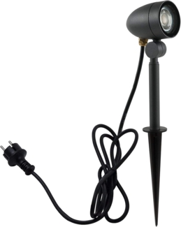 Heitronic Nr. 35833-HE Erdspießstrahler Malea anthrazit GU10 IP54 43cm