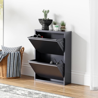 Schuhkipper Sokndal mit 2 Klappen Grau [en. casa]