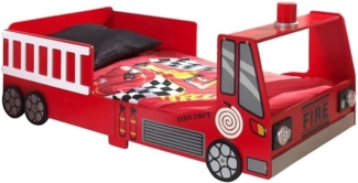 Vipack Toddler Fire Truck Bett 70x140 cm Rot